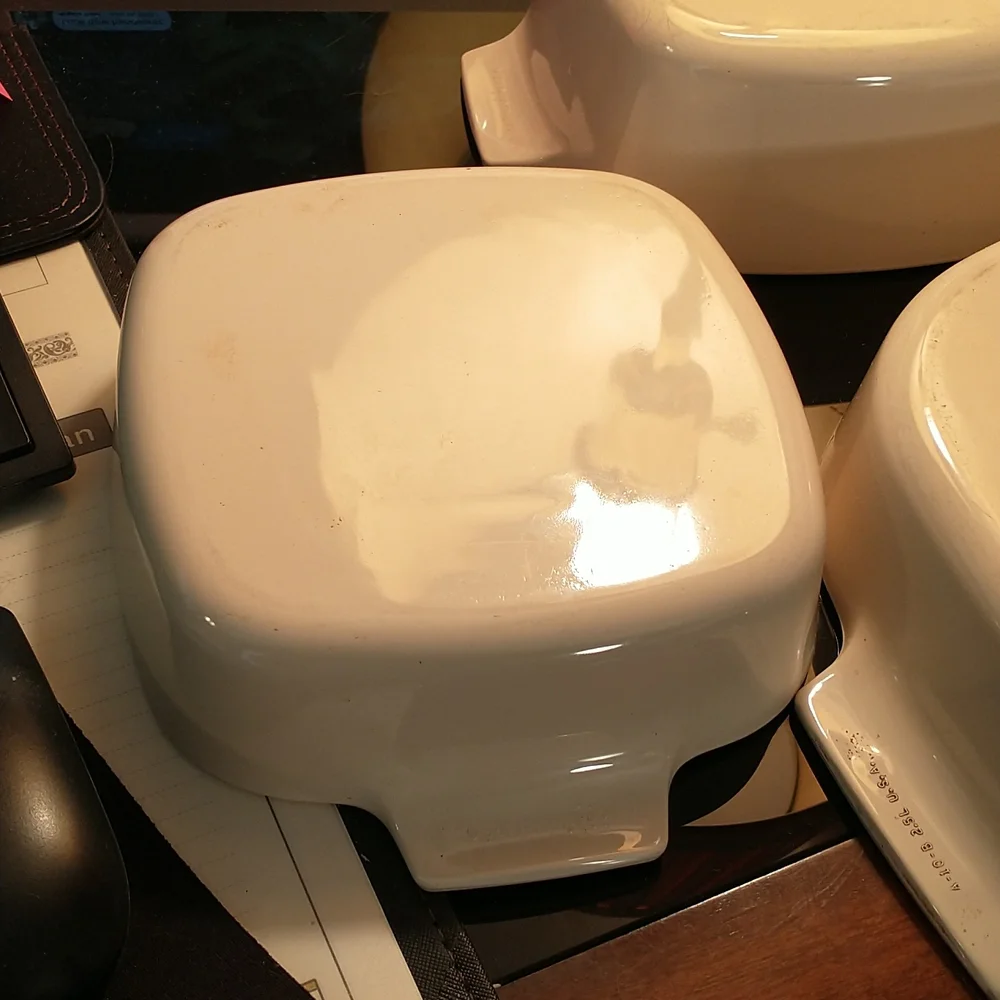 Rare Vintage - Corning Ware - No Pattern - 3pc Set w/Lid - A10 - Picture 5 of 9